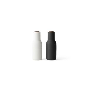 Bottle Grinders (Set of 2) - Carbon/Ash, Walnut Lid
