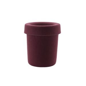 Hide Office Bin - Burgundy