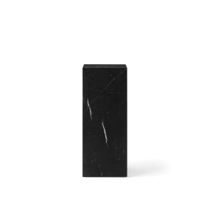 Plinth Pedestal - Black Marble Marquina