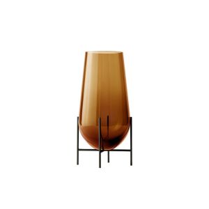 Echasse Vase L - Amber/Bronzed Brass