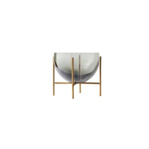 Echasse Bowl Small - Smoke/Brushed Brass