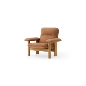 Brasilia Lounge Chair - Natural Oak/Dunes Camel 21004