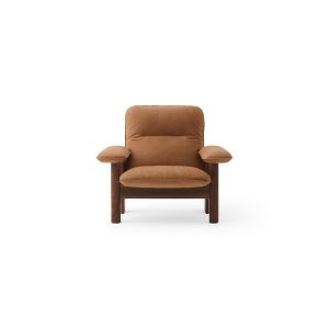 Brasilia Lounge Chair - Dark Stained Oak/Dunes Camel 21004