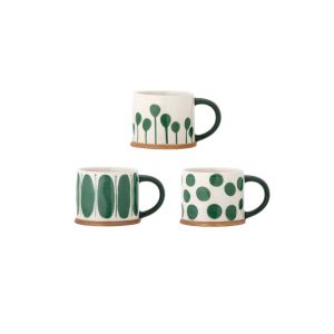 Linora Mug Set of 3 - Green
