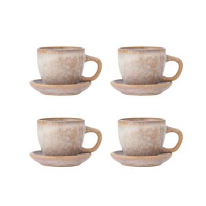 Brenta Cup with Saucer - Rose Stoneware