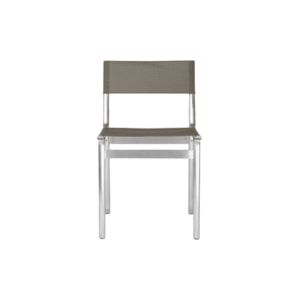 Union Outdoor Chair - Aluminum / Taupe Mesh