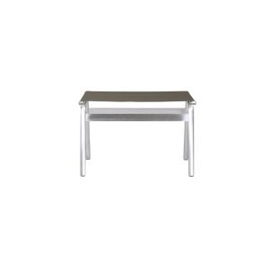 Union Outdoor Stool - Aluminum / Taupe Mesh