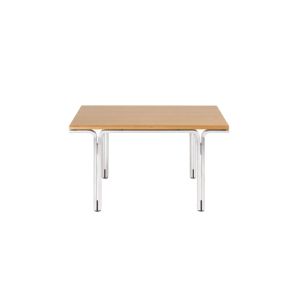 Union Side Table - Aluminum / Warm Brown Ash