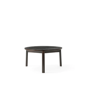Passage Lounge Table Ø70 - Dark Lacquered Oak