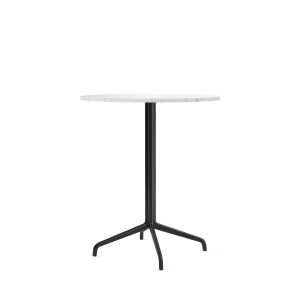 Harbour Column Dia80 Counter Table Round With Star Base - Off White Marble