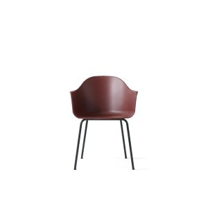 Harbour Dining Chair - Black Steel Case/Burned Red