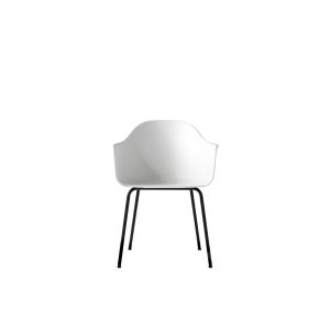 Harbour Dining Chair - Black Steel Case/White