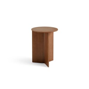 Slit Table Wood High - Walnut