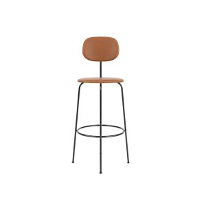 Afteroom Plus Bar Chair - Steel Base CAL117 Foam 0250 Cognac, Dakar, Nevotex