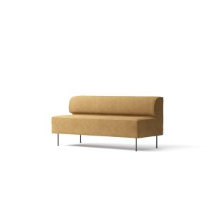 Eave W165 Dining Sofa - Black Steel Legs/Upholstery(Moss 022, Kvadrat), Orange