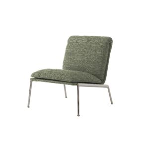 Muno Lounge Chair LN18 - Dark Chrome Legs / Upholstery Beda 0970
