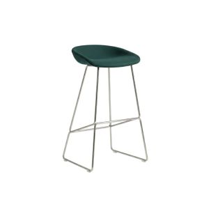 AAS 39 Bar Stool Stainless steel Sled base H75 - Upholstery Autumn 971