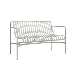Palissade Dining Bench with Armrest - Sky Grey