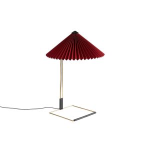 Matin Table Lamp Polished brass base-380-Oxide red