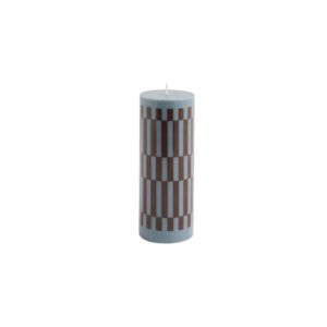 Column Candle-Medium-Anthrachite and bordeaux