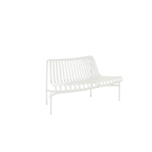 Palissade Park Dining Bench - Out 1 Pcs Incl. Mounting Bag Not Free Standing - Cream White Powder Co
