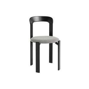 Rey Chair - Deep Black/Upholstery Steelcut Trio 124
