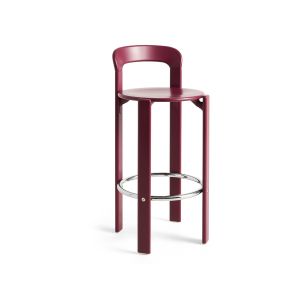 Rey Bar Stool High H75 - Grape red