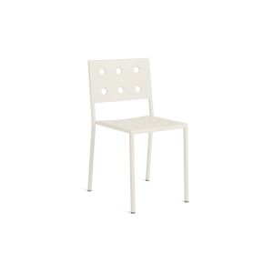 Balcony Dining Chair-Chalk beige powder coated steel