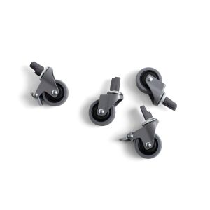 HAY Colour Crate Wheels-Set of 4-Medium-Grey