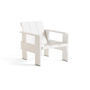 Crate Lounge Chair - White Lacquered Pinewood