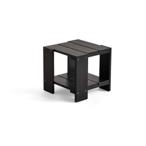 Crate Side Table - Black Lacquered Pinewood