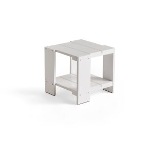 Crate Side Table - White Lacquered Pinewood