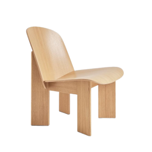 Chisel Lounge Chair - Lacquered Oak