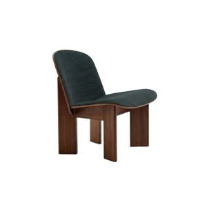 Chisel Lounge Chair - Water-based lacquered walnut - Upholstery Remix 996