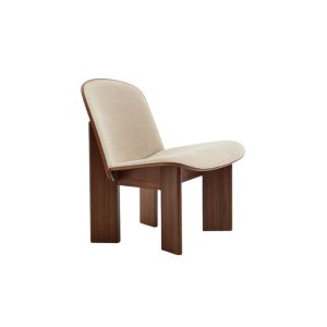 Chisel Lounge Chair - Walnut/Upholstery Linara-216