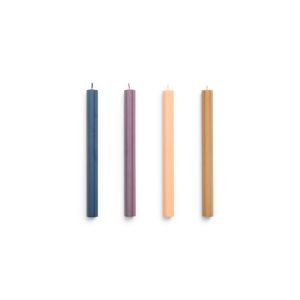 Hexagon Candle-Dark Set of 4