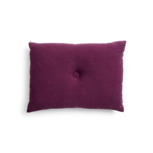 Dot Cushion-Linen-Burgundy
