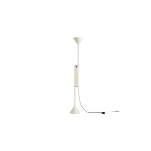Twist Floor Lamp UK plug converter-Cream white