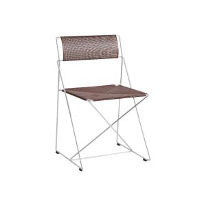 X-Line Chair Galvanised base-Iron red powder coated seat/back
