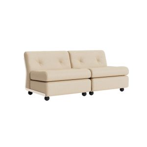 Amanta 2 seater Cream beige shell-Upholstery-Hallingdal-220