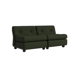 Amanta 2 seater Bottle green shell-Upholstery-Maglia-Dark green