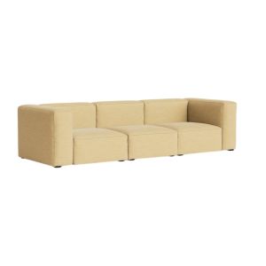 Mags Soft 3 Seater Combination 1-Full upholstery-Yuma 833-Beige stitches