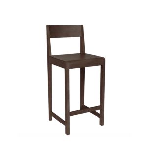 Bar Chair 01 H65 - Birch - Dark brown