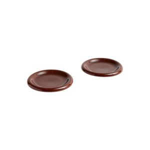 Barro Plate-Set of 2-Ø18-Burgundy