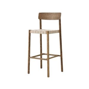 Betty Bar Chair TK15 Smoked Oiled Oak Frame Felt Gliders
