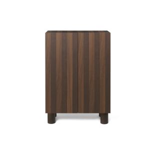 Post Storage Cabinet - Smoked Oak