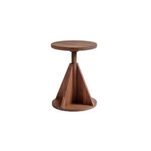 All Wood Stool by Karoline Fesser - Rocket Walnut