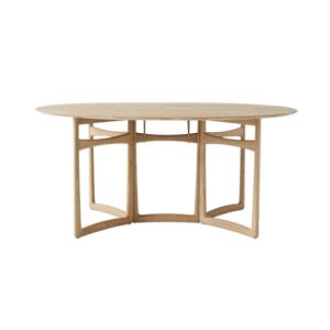 Drop Leaf Dining Table HM6  A 142x163 H73 cm - Oiled oak