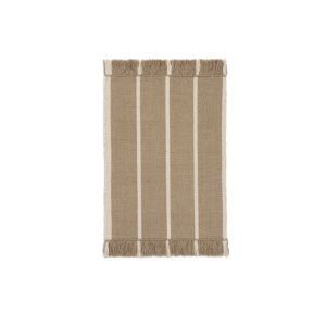 Calm Kelim Mat - Dark Sand/Off-white