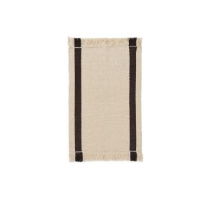 Calm Kelim Mat - Off-white/Coffee